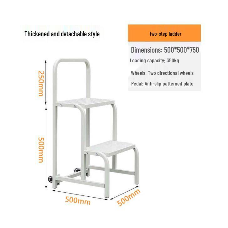 1.5m Mobile Order Picking & Safety Ladder with Platform