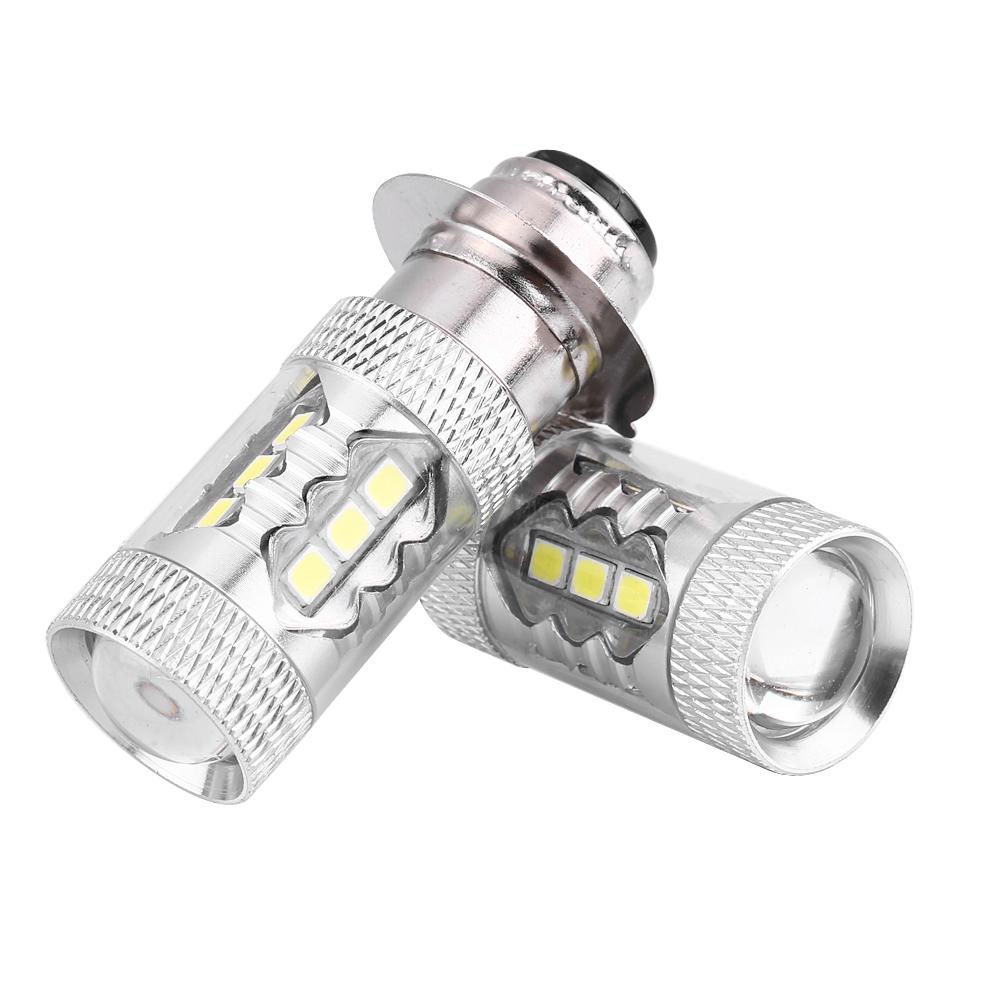 2 Pcs Motorcycle 80W Super Bright Conversion LED Headlight  Light Bulb (White Light)