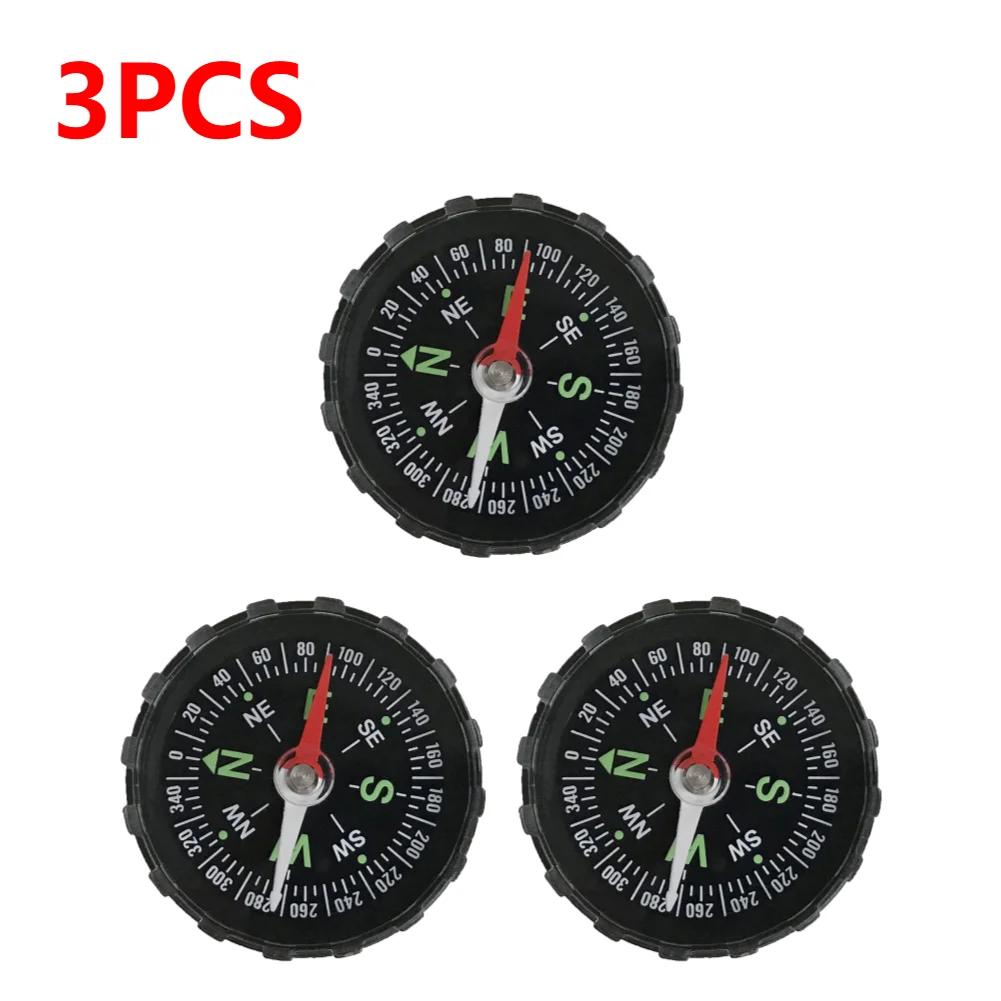1-10PCS Portable Mini Camping 45mm Outdoor Survival Compass Guider Navigation Button Design Pocket Compass Practical Guider