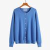 Damen Strickjacken Pullover Leichte Frühling Herbst Outfits Business Casual Weiche Oberteile Langarm Knopfleiste Pullover Rundhalsausschnitt Cardigan für Damen