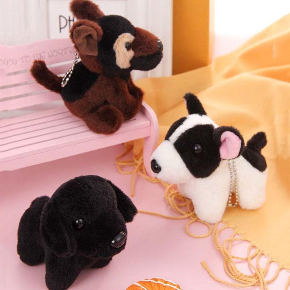 Bag Charm Puppy Plush Keychain Decoration Dog Plush Doll Jewelry Gift Dog Pendant Backpack