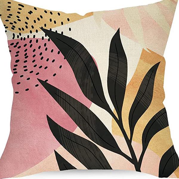 Popular Simple Abstract Geometric Pillow Case Nordic Morandi Home Sofa Car Cushion Cover