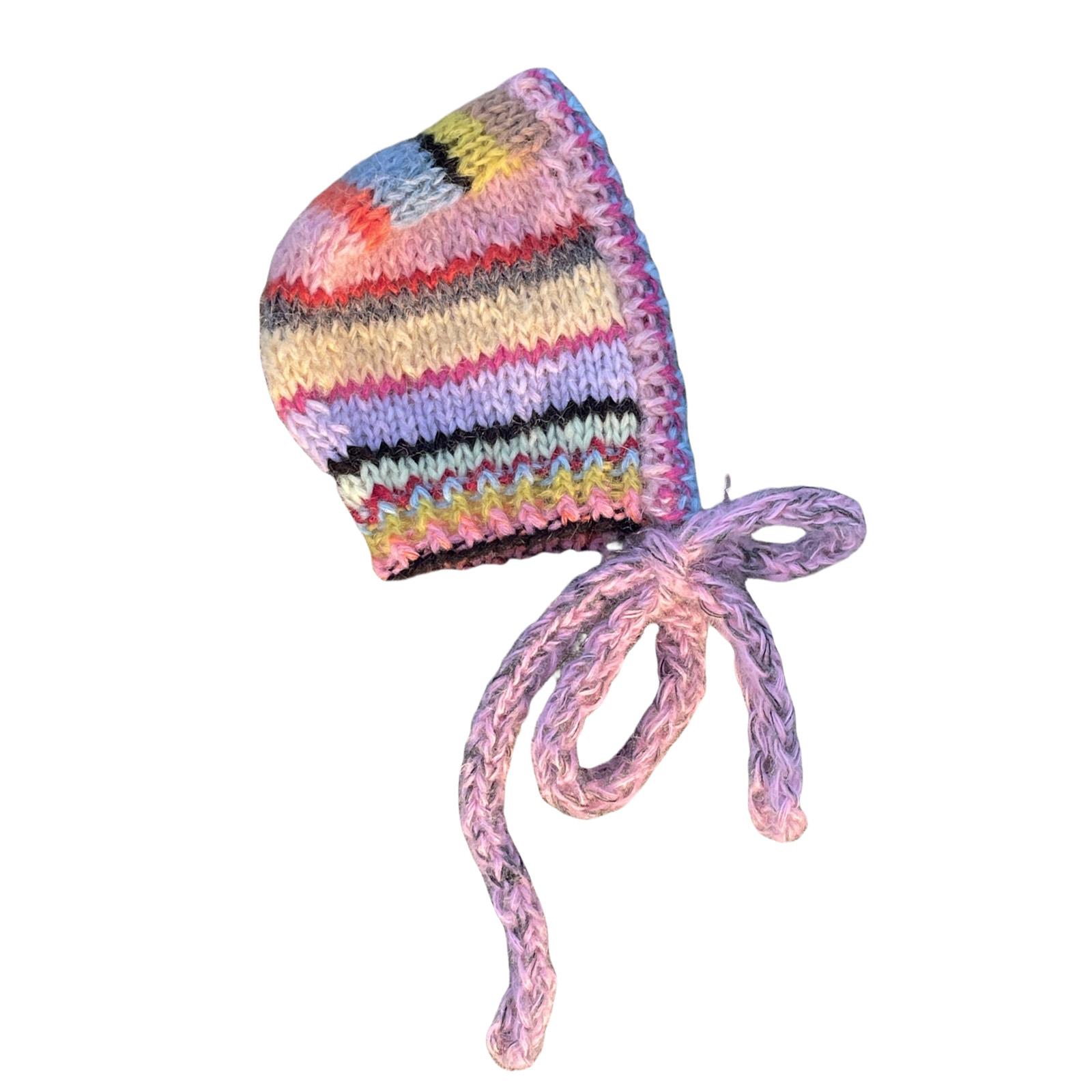 

Модная шапка-ушанка для женщин Зимняя теплая шапка-бини контрастного цвета для улицы Ветрозащитная вязаная шапка для повседневной носки розовый