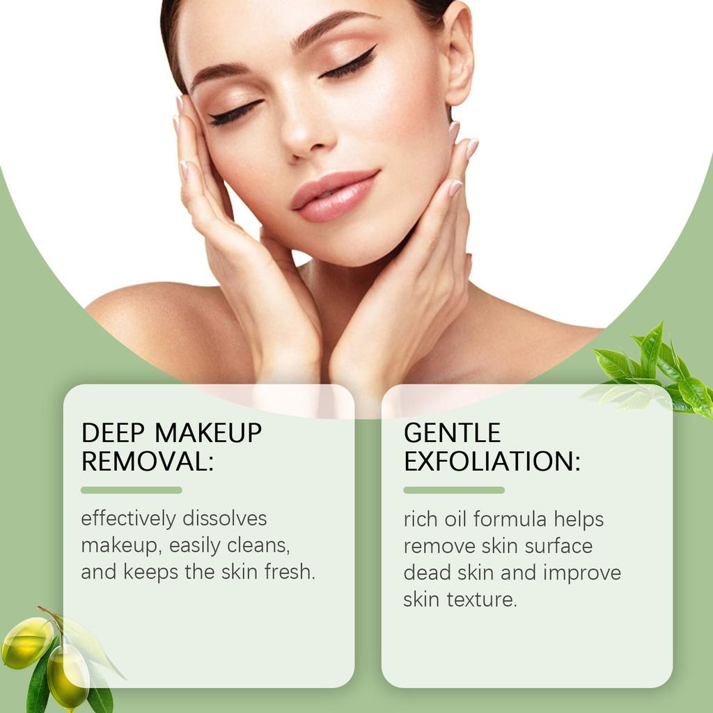 Eelhoe Grüner Tee Reinigungsöl Sanfter Make-up-Entferner Für Gesicht Augen und Lippen