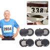 4 Pair Sports Number Holder Strong Magnet Clasps Fast Fixing Prevents Fabric Damage During Competitions