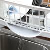 Geschirrabtropfgestell Schneller Wasserablauf Abnehmbare Basis Abtropfbrett-Design Starker Kunststoff Geschirrabtropfer für Geschirr Gabeln Essstäbchen