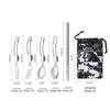 304 Stainless Steel Multifunctional Folding Cutlery Set with Knife, Fork, Spoon, and Detachable Chopsticks for Outdoor Use.