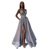 European & American Women's Sexy Slim Suspender Evening Dress with Deep V Slit (Summer 2025 Collection)