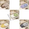 Modern Style Non-Slip Diatomite Bathroom Mat Wear-resistant Quick Dry Flower Door Mat Soft Water-absorbing Kitchen Rug Bathroom