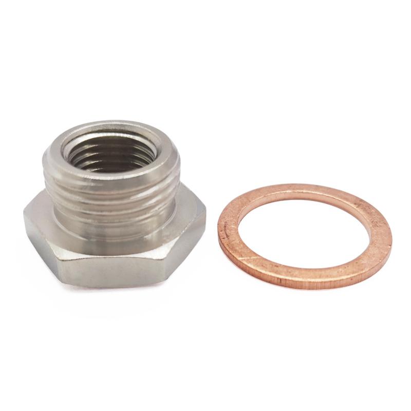 Exhaust O2 Oxygen Sensor Spacer Reducer Adapter M18 X 1.5mm To M12 X 1.25mm 2026