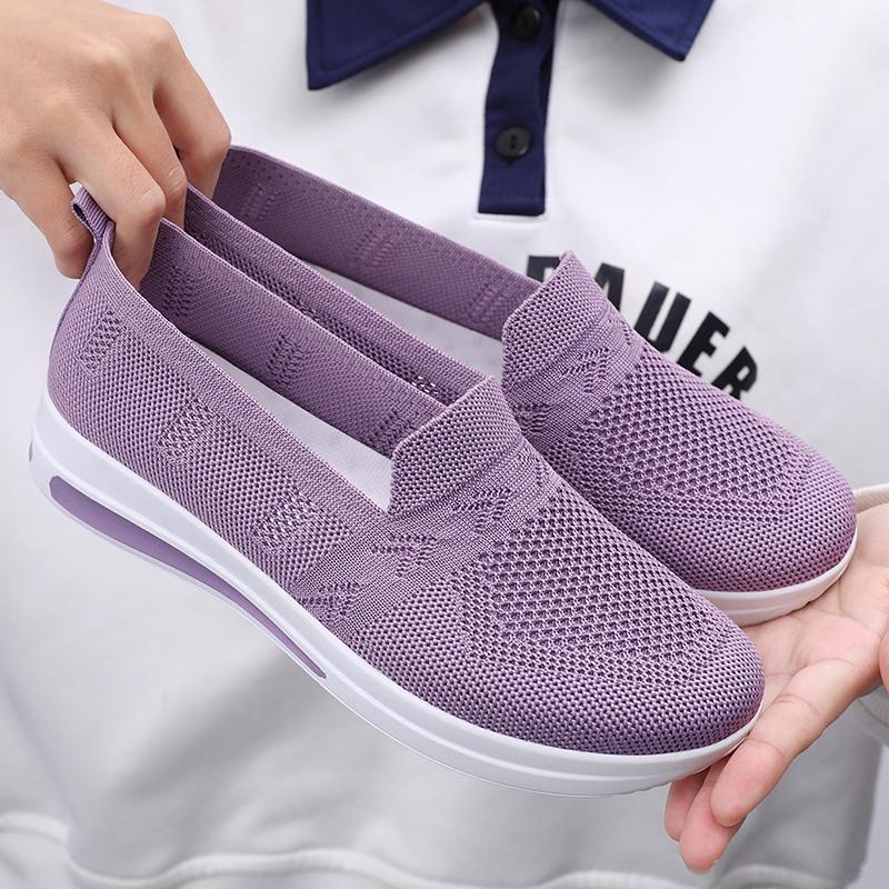 Fashion Women's Shoes 2025 Spring New Middle Aged and Elderly Mom Shoes Soft Soled Breathable Women's Casual ShoesSports Shoes
