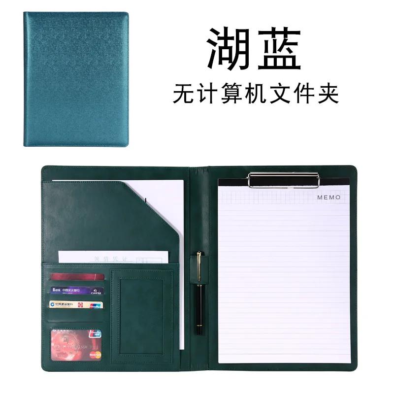 1Pc  A4 PU Leather Business Organizer Case Vintage Binder  Manager Document Pads Office File Folder