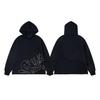 Synaworld Unisex Trendy Hip Hop Letter Print Fleece Hoodie - Casual Loose Fit for Men and Women