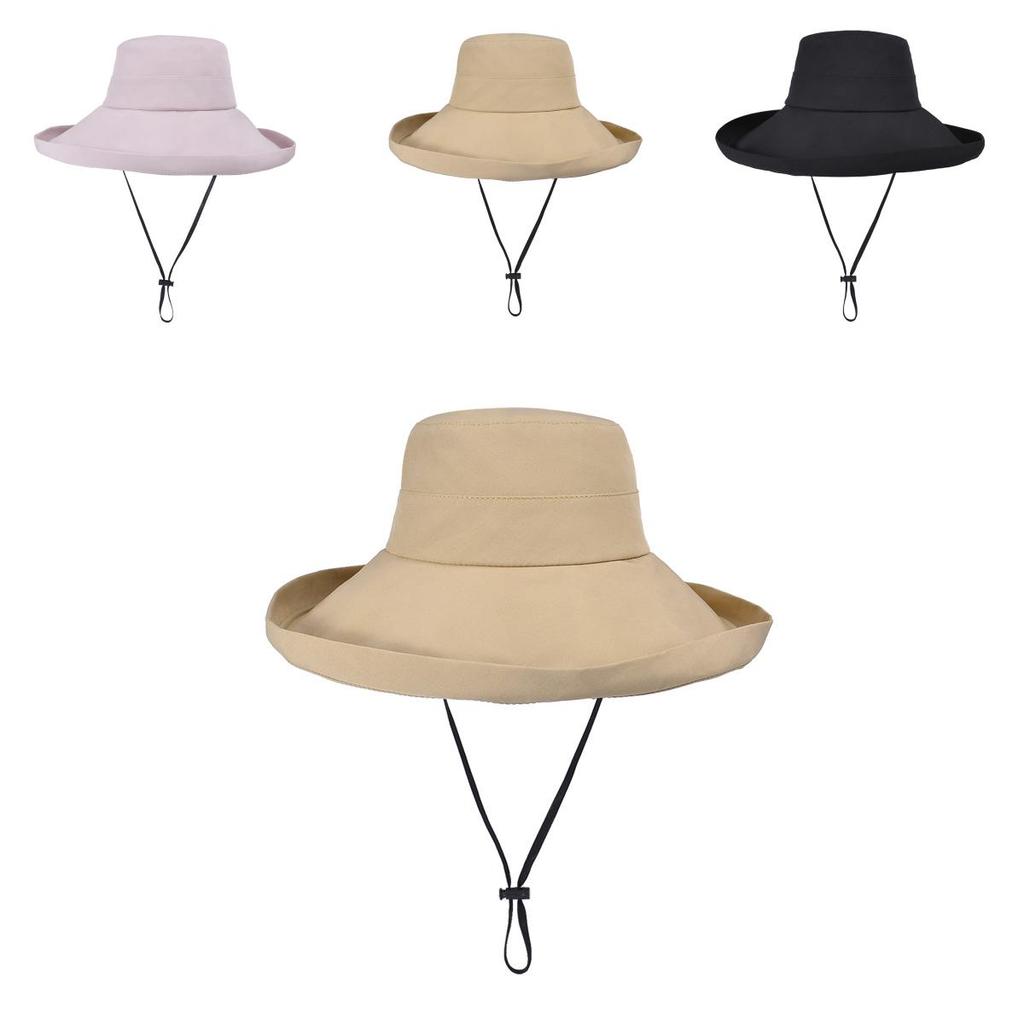 Polyester Wide Brim Sun Hat For Women With Sun Protection And Breathability Perfect For Spring And Summer Outdoor Activities