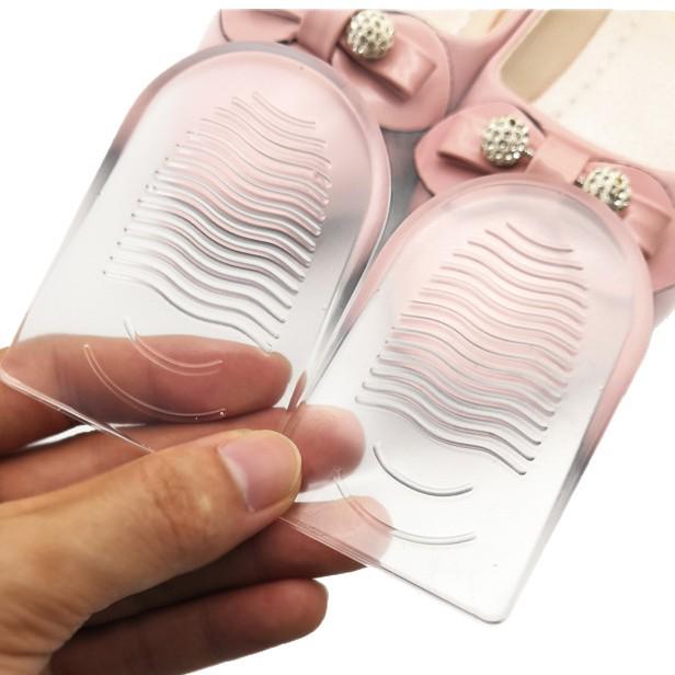 Transparent Silicone Anti-slip Heel Cushion: Thickened, Shock Absorbing, Massage Pad, Invisible and Anti-wear, Half-Size GEL