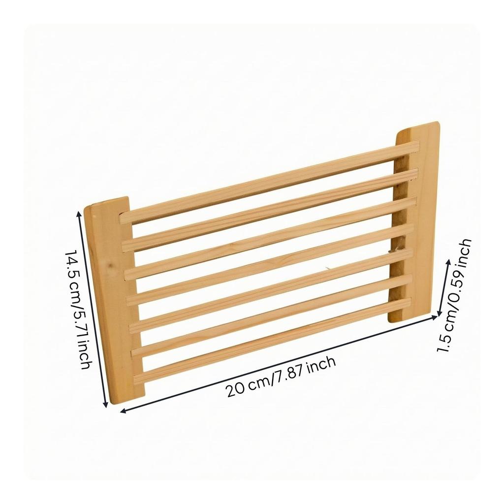 Sauna AirExchange Opening Grille Wood Finish Ventilation Steam Compartment Air Vent for