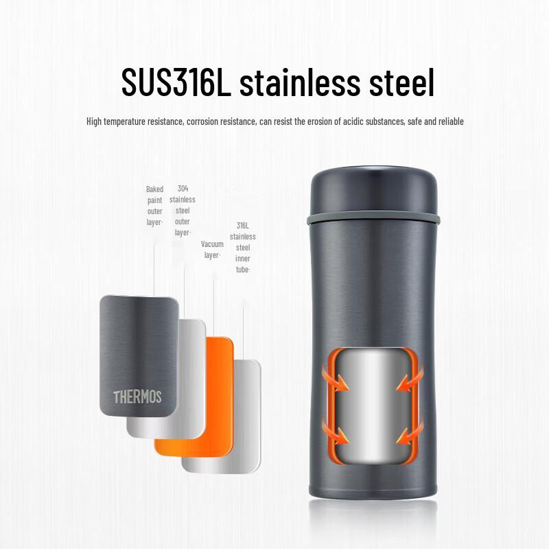 Thermos 316 Stainless Steel Insulated Tea Infuser Mug