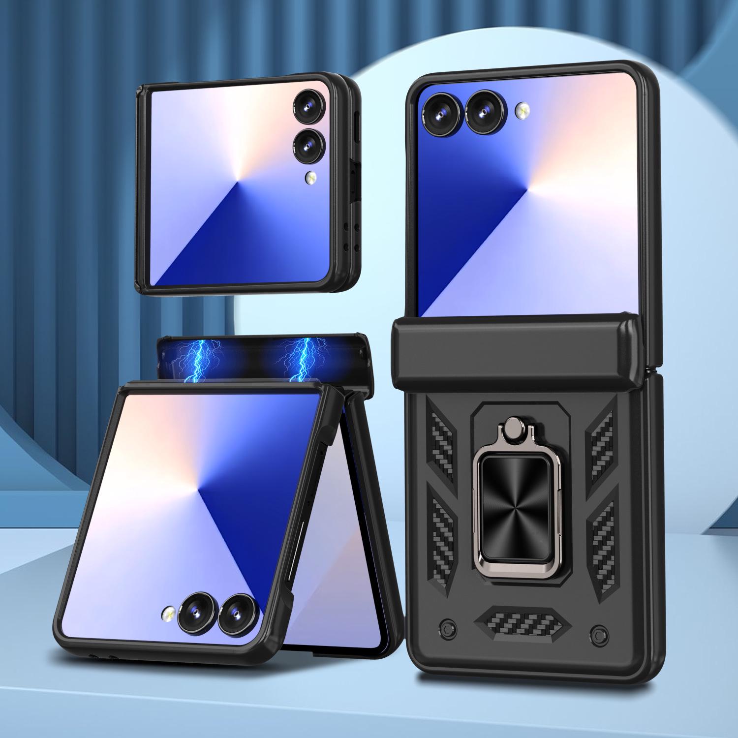 

New Model Sharp Armor Hinge Ring Stand Case for SAM Z Fold7 Z Fold 7 чорний