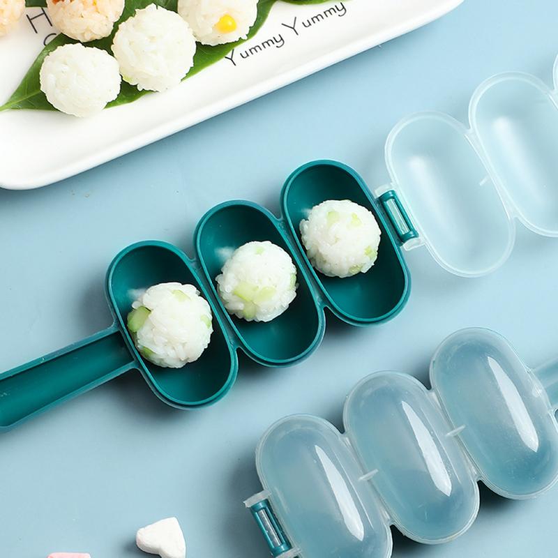 Rice Mold DIY Rice Baller Shakers Rice Ball Mold Sushi Mold Kitchen Tools Food Decor Kids Home DIY Sushi Making Kit Rice Ball