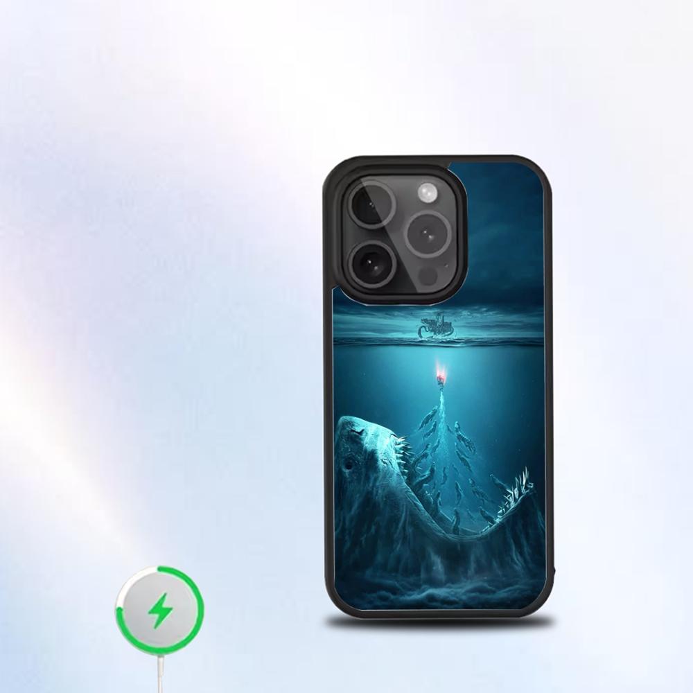 Jaws Movie Phone Case For IPhone 16 15 14 13 12 11 Pro Mini Max Soft Magnetic Cover