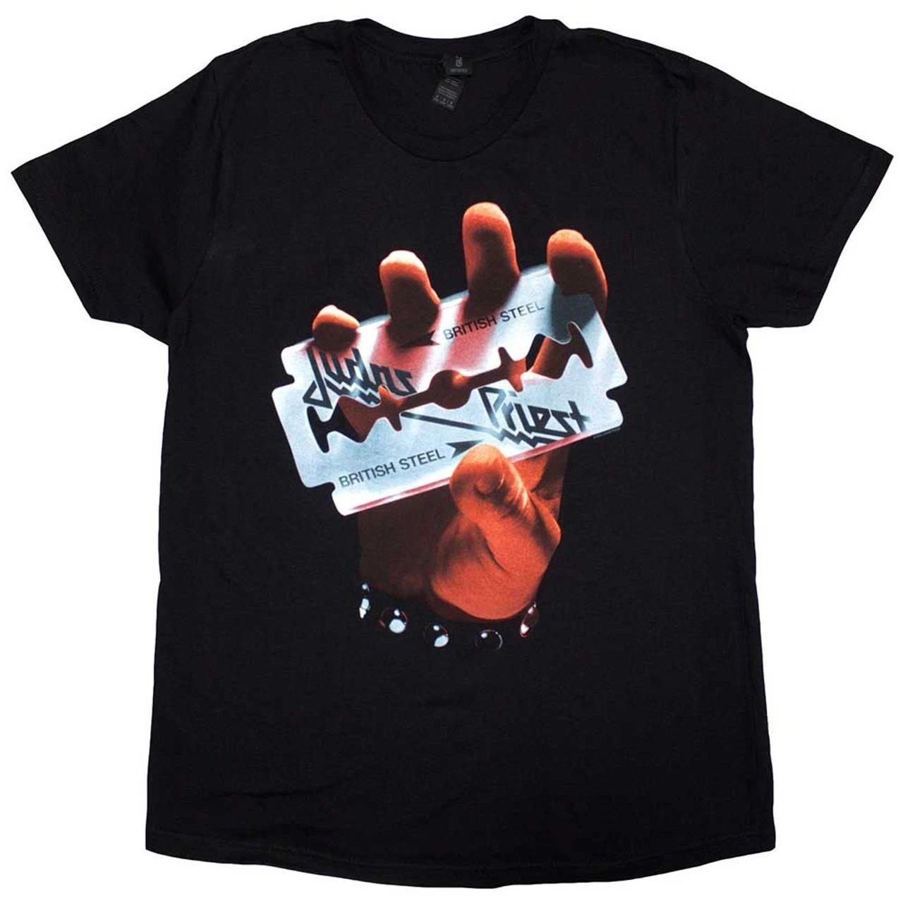 

Judas Priest British Steel Black Women s T shirt - NEW OFFICIAL 3XL