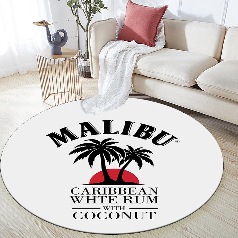 Cartoon Print Round Area Rug,Carpet Rug for Living Room Bedroom Sofa Playroom Decor,Non-slip Floor Mat