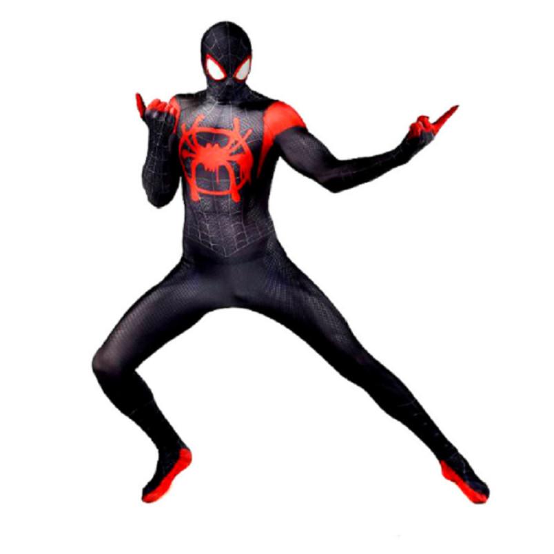 Spider Into The Spider-verse Lycra Spandex Kids Adult Costume With Exquisite Detail