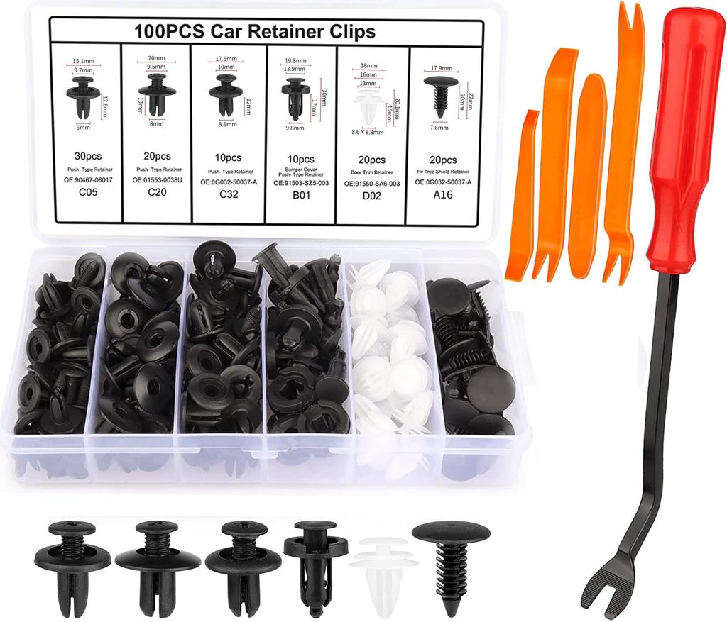 Xuanli Plastic Rivets Universal Car Fender Panel Removal Tool Removal Tool for Easy Installation,