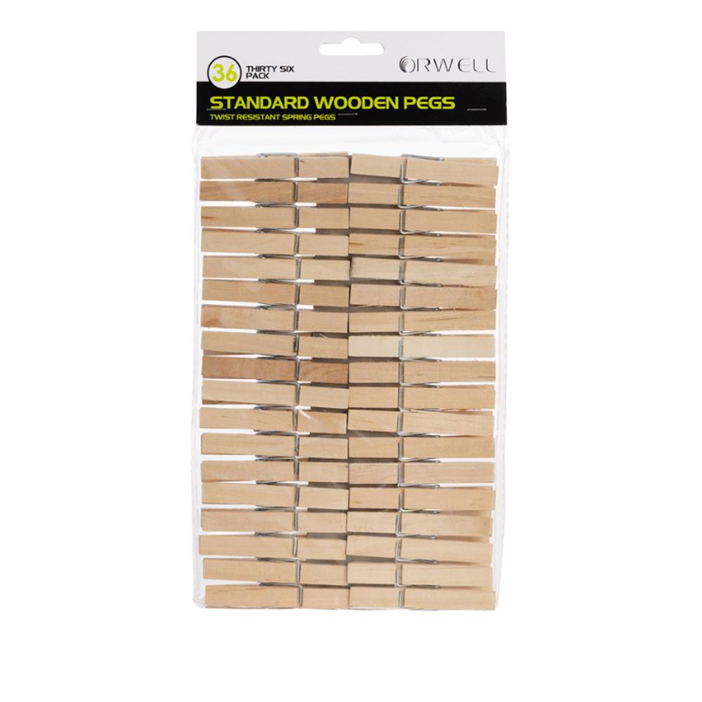 Orwell Wooden Pegs 36pk