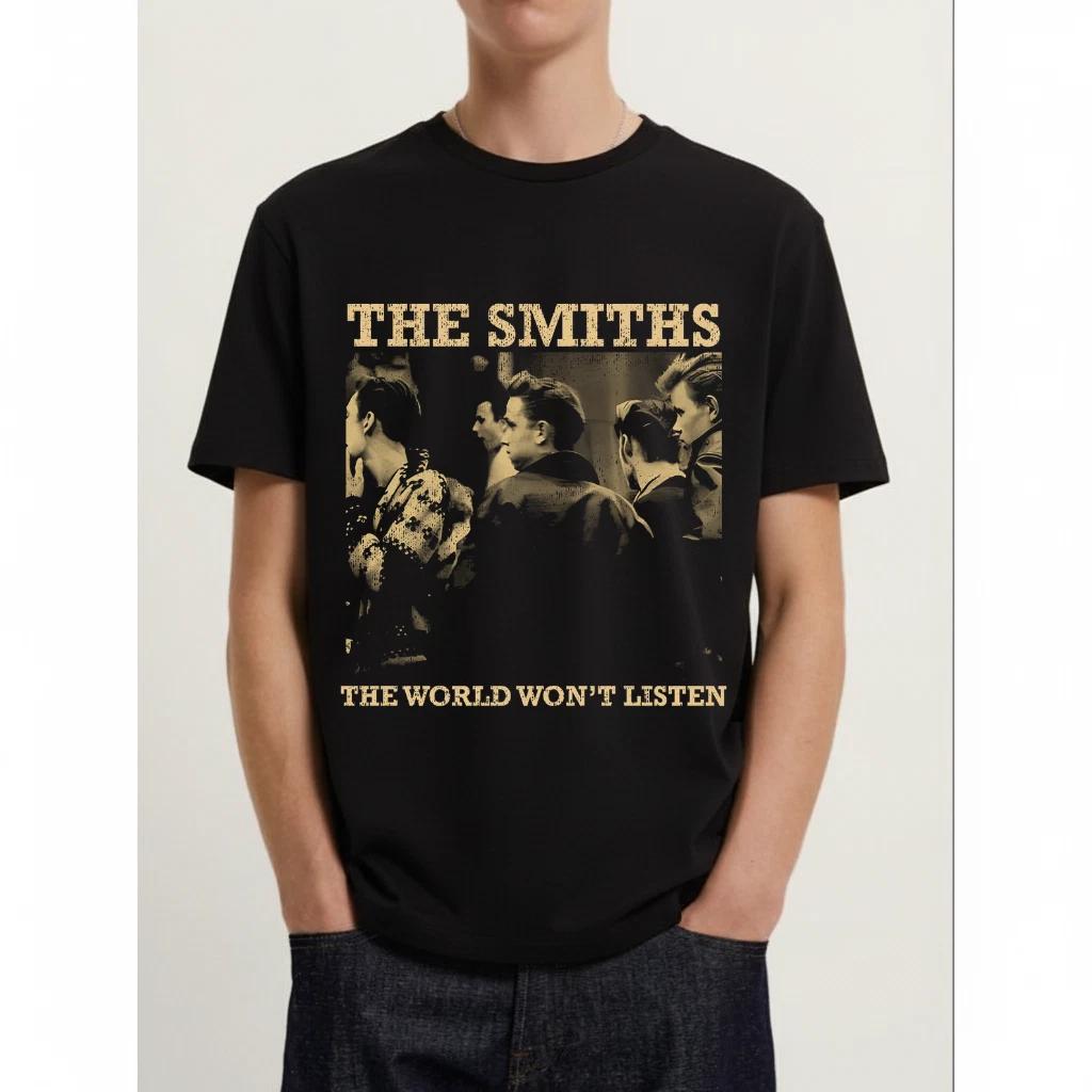 

The Smiths “The World Won’t Listen” Black Unisex T-Shirt (All Sizes) L
