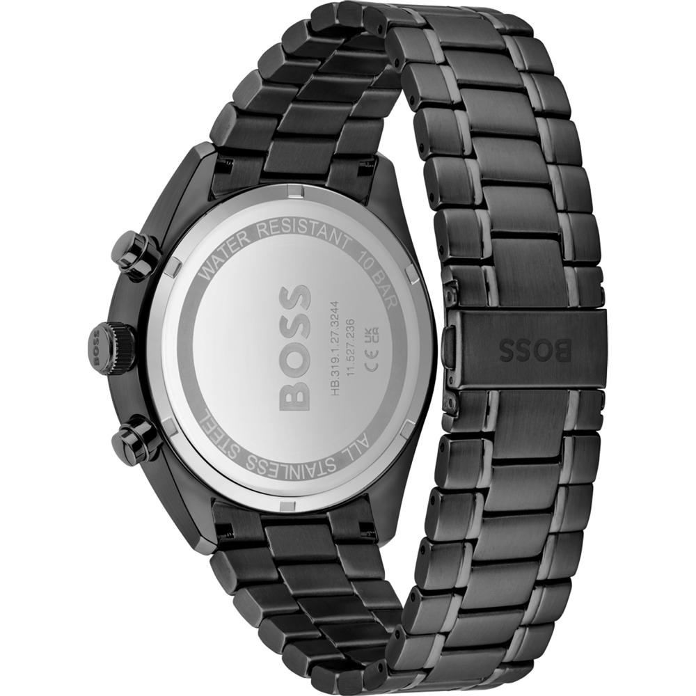 BOSS Orologio da Uomo al Quarzo Champion Quadrante Nero Bracciale in Acciaio Inossidabile Nero 1513960