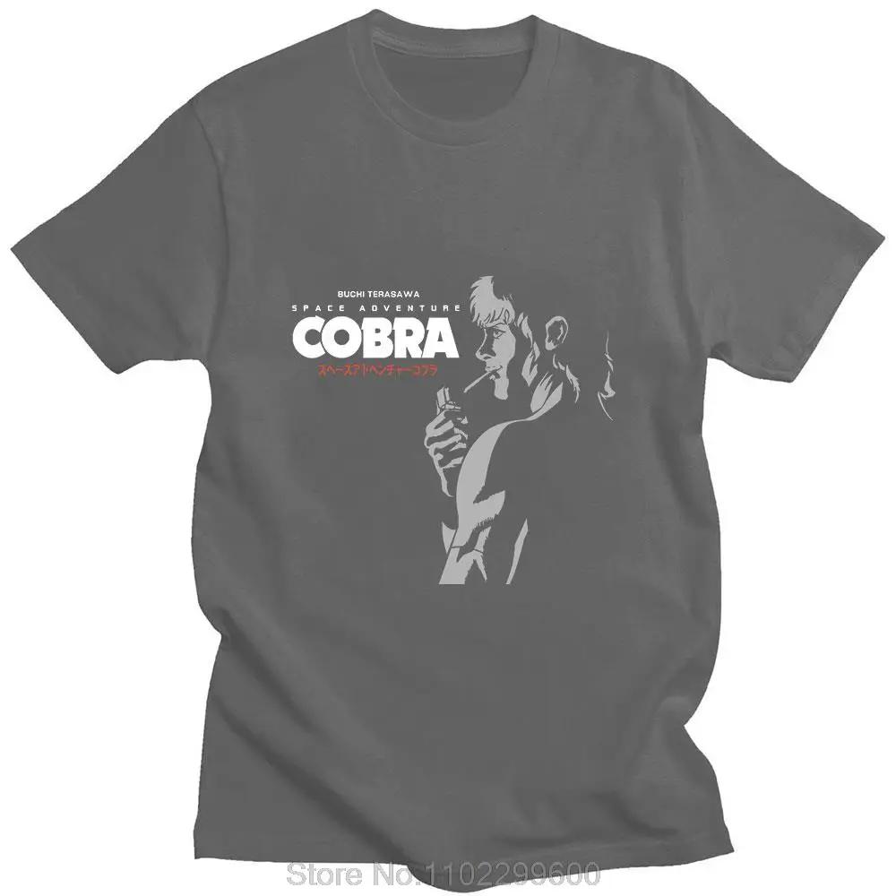Anime Space Adventure Cobra Tshirts Classic Print Short Sleeve High Quality Pure Cotton Sports Unisex Tops Casual Oversized Tshirt