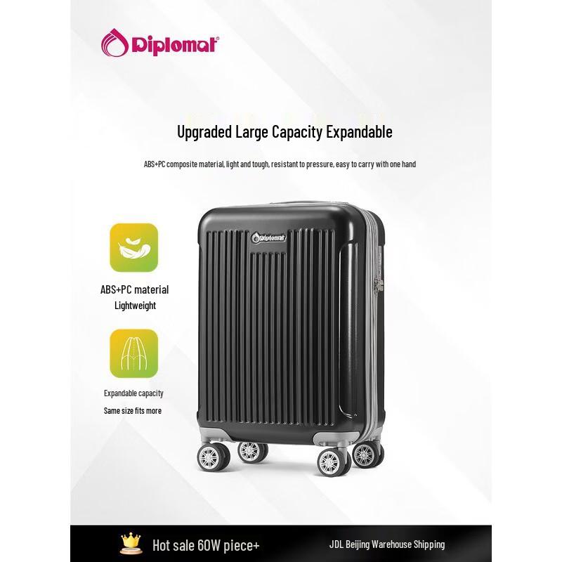 Diplomat TC-6013TM 24-inch Expandable Hardside Suitcase