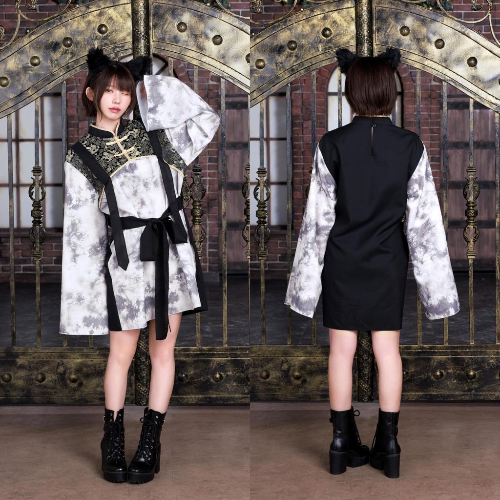 Neo Zombie Cosplay Halloween China Wolf Unisex White [Clear Stone]