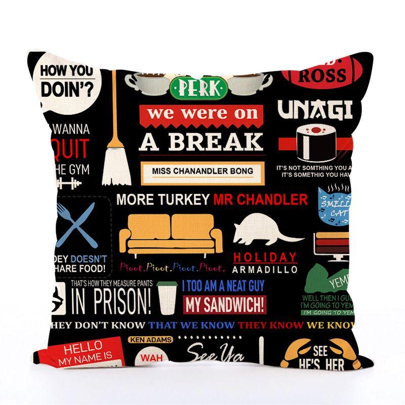 Friends Car Pillow | Iconic TV Show Gift 45*45