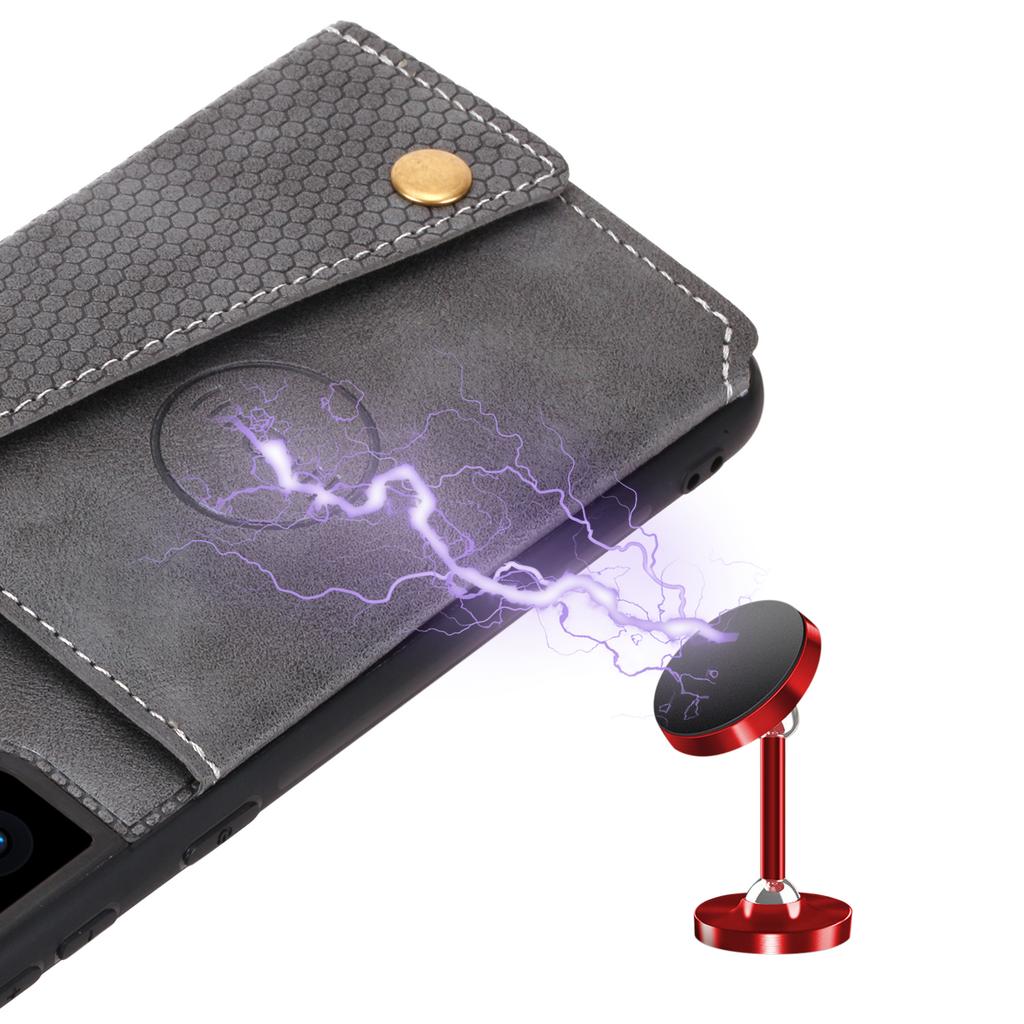 For Samsung Galaxy S25 Case Card Slots Kickstand Leather + TPU Phone Cover