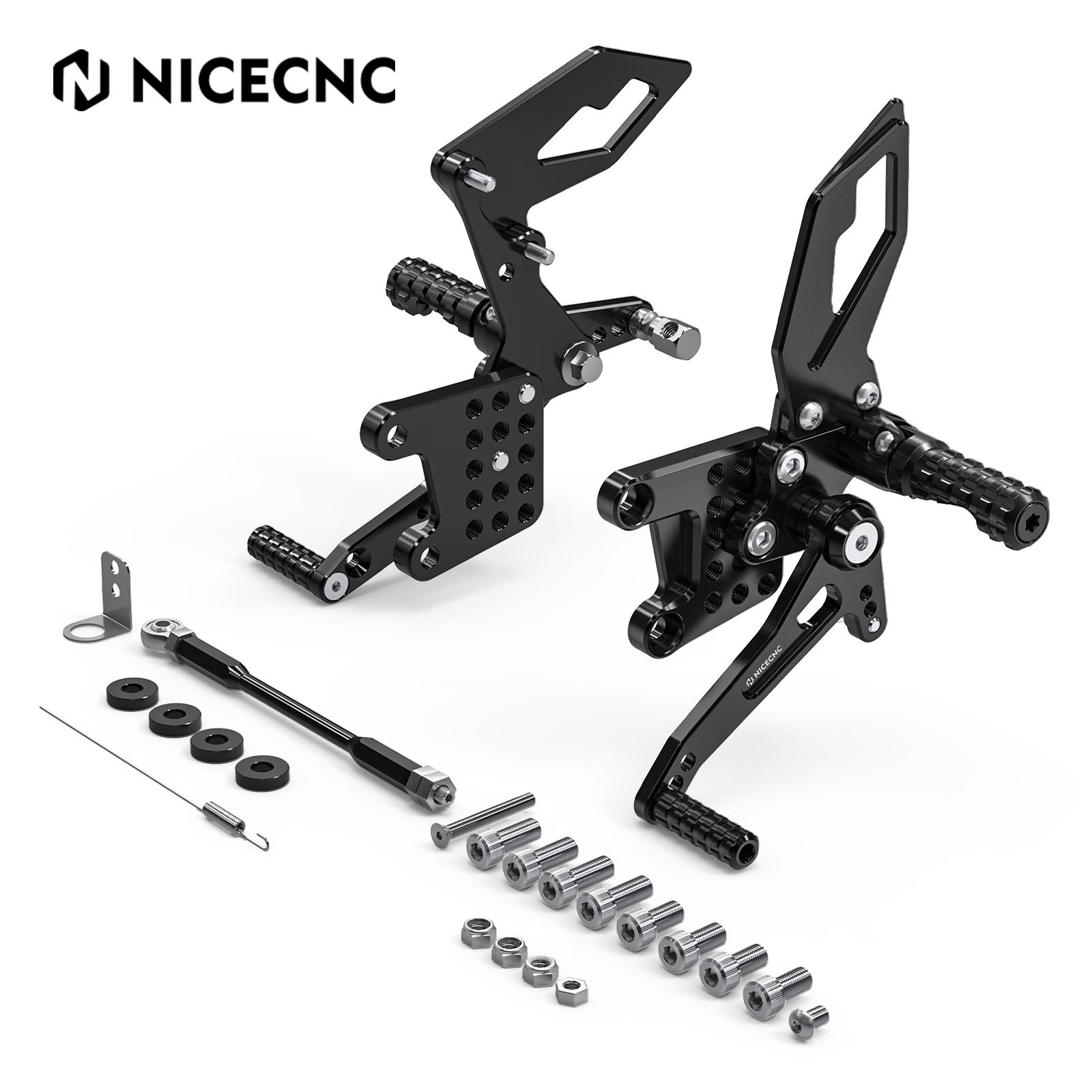 For Suzuki GSXR 600 750 1997-2005 GSXR1000 01-04 Racing Adjustable Rearset Footrest Suzuki SV650/S 1999-2010 SV1000/S 2003-2007 чёрный