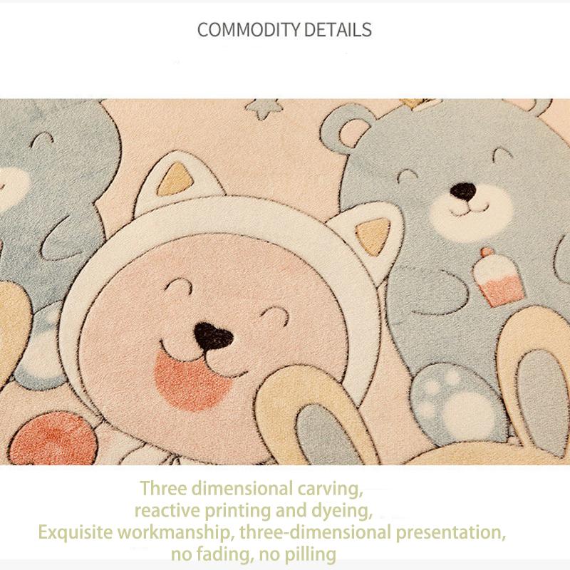 Cearşaf de pat din catifea Coral de iarnă, de uz casnic