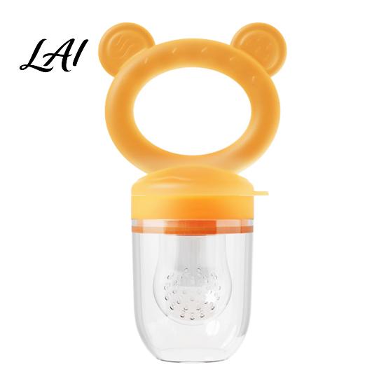 Safe Baby Fruit Chewer Silicone Feeder/Mold Food Training Teething Relief Pacifier Easy Clean Teether to Hold for Infants Travel Feeder Pacifier