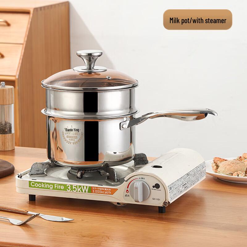 ZISIZ Stainless Steel Steamer & Soup Pot