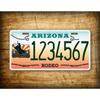 Custom Arizona Cowboy License Plate 6x12 Personalized Text Metal Tin Sign Western Decor