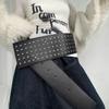 Harajuku Extra Wide Belt Pu Leather Waist Belts Fashion Waist Strap  For Women