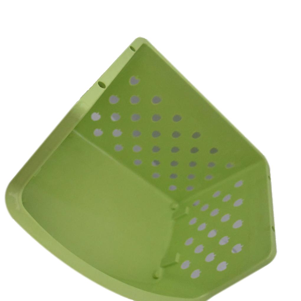 Plastic Corner Shelf Unit Organizer Bathroom Basket Storage Rack Holder
