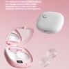 Contact Lens Ultrasonic Cleaning Machine Small Size Travel Rechargeable 3 Gear Cleaning Modes With Mirror Cleaning Box Adults