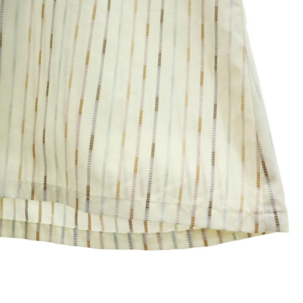 70s Vintage open collar Striped Pattern Short sleeve Open collar shirt M Men's Used