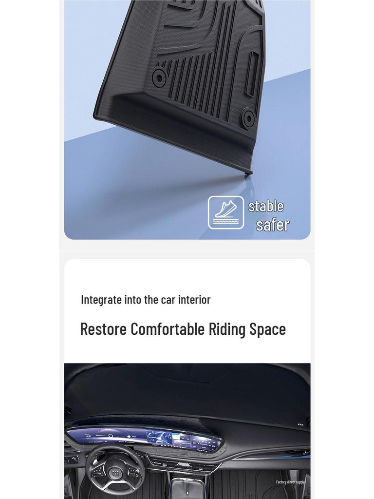 Peihui Full Coverage TPE Car Floor Mats for Buick Envision, Regal, LaCrosse, Excelle GT/e5, Verano, Velite 6