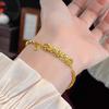 Shui Bing Bing Five Emperor Coins Blessing Bracelet for Women, Elegant New Chinese Lucky Bracelet, Minimalist and Exquisite