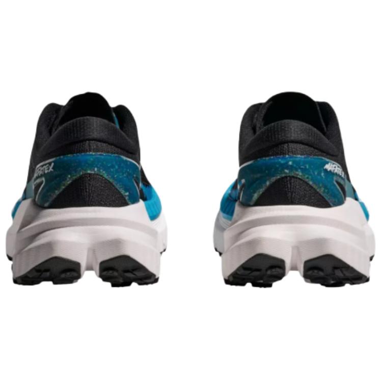 HOKA One One Mafate X Classic Versatile Non-Slip Durable Breathable Lightweight Trail Running Shoes Women Sneakers Black Blue 1162010-BKSK