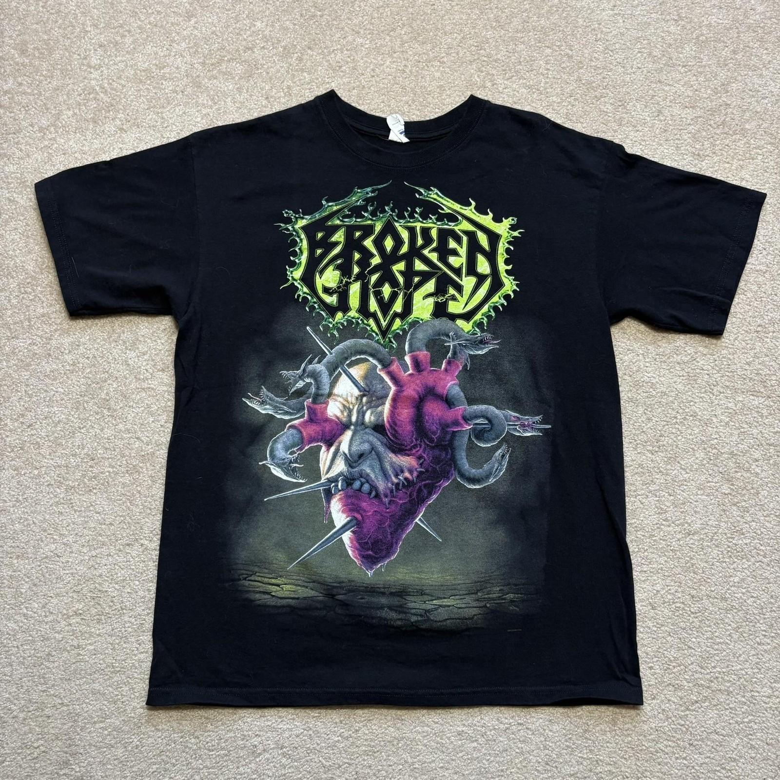 Anvil Broken Hope Shirt Mens Large Black Loathing Death Metal Band Graphic Tee Unisex T-Shirt XL