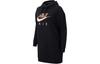 SS21 Hooded Long Fleece Lined Casual Athletic Pullover Sweatshirt Women's Black AO2290-010